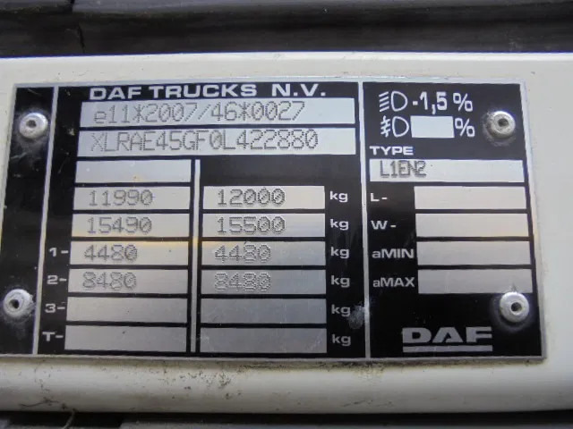 Plachtový nákladní auto DAF LF 45: obrázek 13