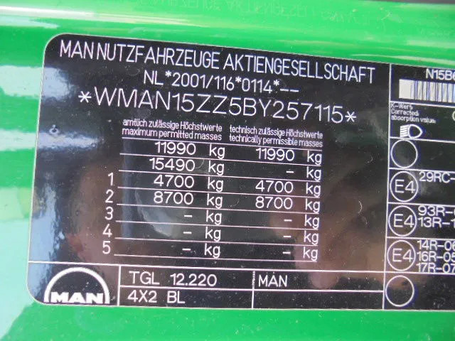 Auto s hydraulickou rukou MAN TGL 12.220: obrázek 15