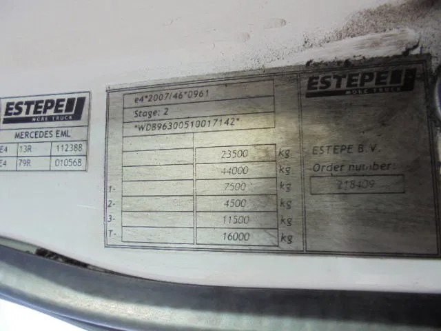 Podvozek s kabinou Mercedes-Benz Actros 2340 6X2 EUR 6: obrázek 17