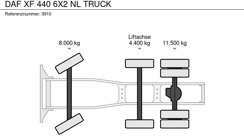 Tahač DAF XF 440 6X2 NL TRUCK: obrázek 19
