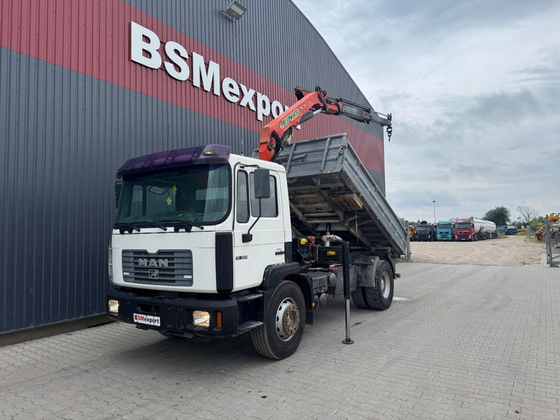MAN 18.284 + Palfinger PK 9501 - Sklápěč, Auto s hydraulickou rukou: obrázek 1 MAN 18.284 + Palfinger PK 9501 - Sklápěč, Auto s hydraulickou rukou: obrázek 1
