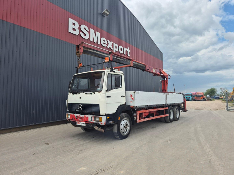 Mercedes-Benz 1320 + HMF 6.5 ton crane - Nákladní automobil valníkový/ Plošinový, Auto s hydraulickou rukou: obrázek 1 Mercedes-Benz 1320 + HMF 6.5 ton crane - Nákladní automobil valníkový/ Plošinový, Auto s hydraulickou rukou: obrázek 1