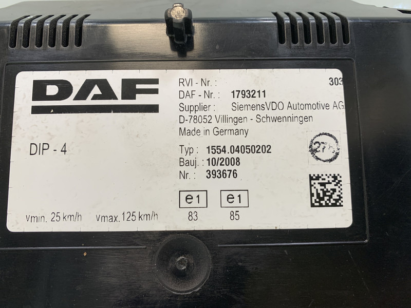 DAF XF105 - Palubní deska pro Nákladní auto: obrázek 3 DAF XF105 - Palubní deska pro Nákladní auto: obrázek 3