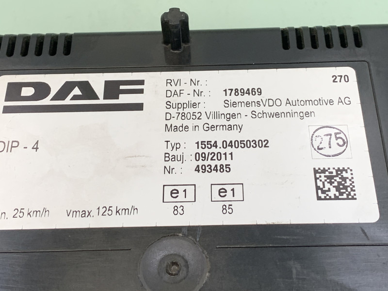 DAF XF105 - Palubní deska pro Nákladní auto: obrázek 3 DAF XF105 - Palubní deska pro Nákladní auto: obrázek 3