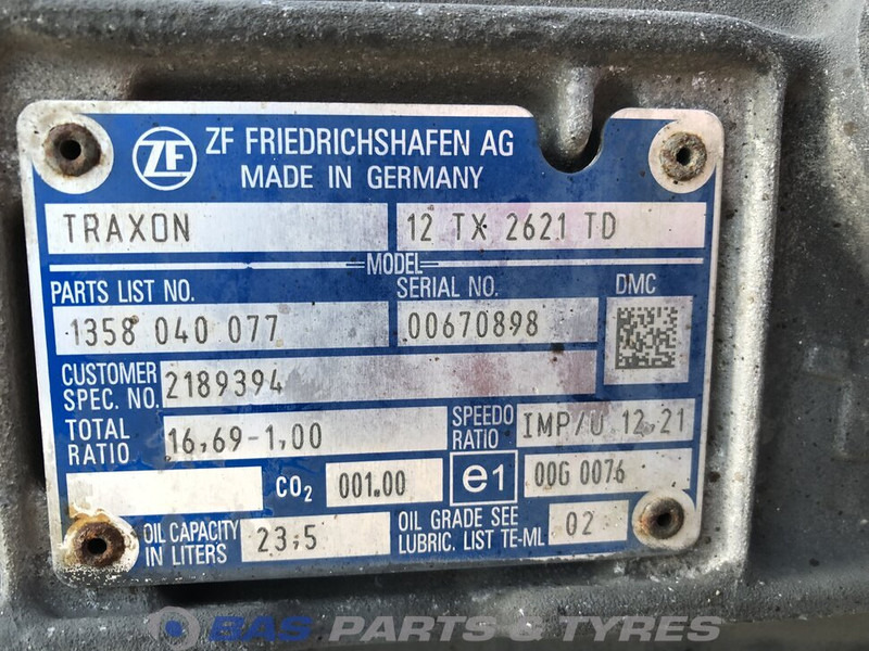 DAF XF106 - Převodovka pro Nákladní auto: obrázek 5 DAF XF106 - Převodovka pro Nákladní auto: obrázek 5