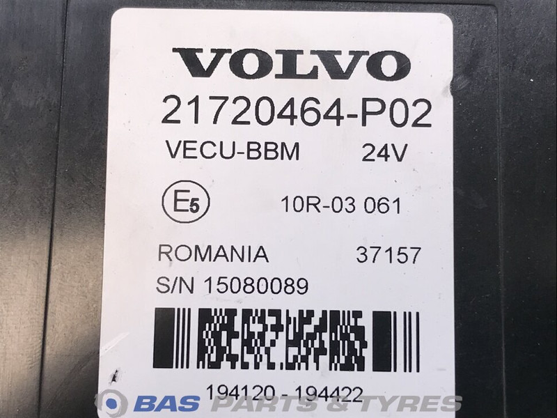Volvo Regeleenheid VECU Volvo 20538397 - Náhradní díly pro Nákladní auto: obrázek 2 Volvo Regeleenheid VECU Volvo 20538397 - Náhradní díly pro Nákladní auto: obrázek 2