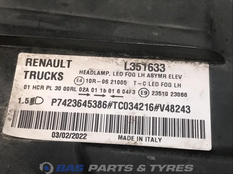 Renault T-Serie Evolution Koplamp Links 7423645386 - Světlomet pro Nákladní auto: obrázek 5 Renault T-Serie Evolution Koplamp Links 7423645386 - Světlomet pro Nákladní auto: obrázek 5