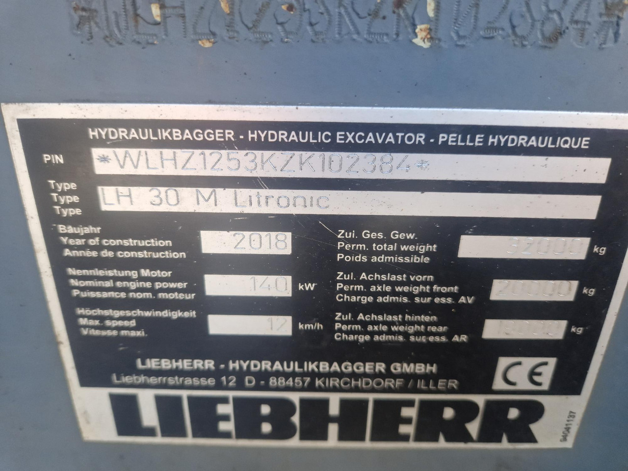LIEBHERR LH30M - Překládkové rypadlo: obrázek 4 LIEBHERR LH30M - Překládkové rypadlo: obrázek 4