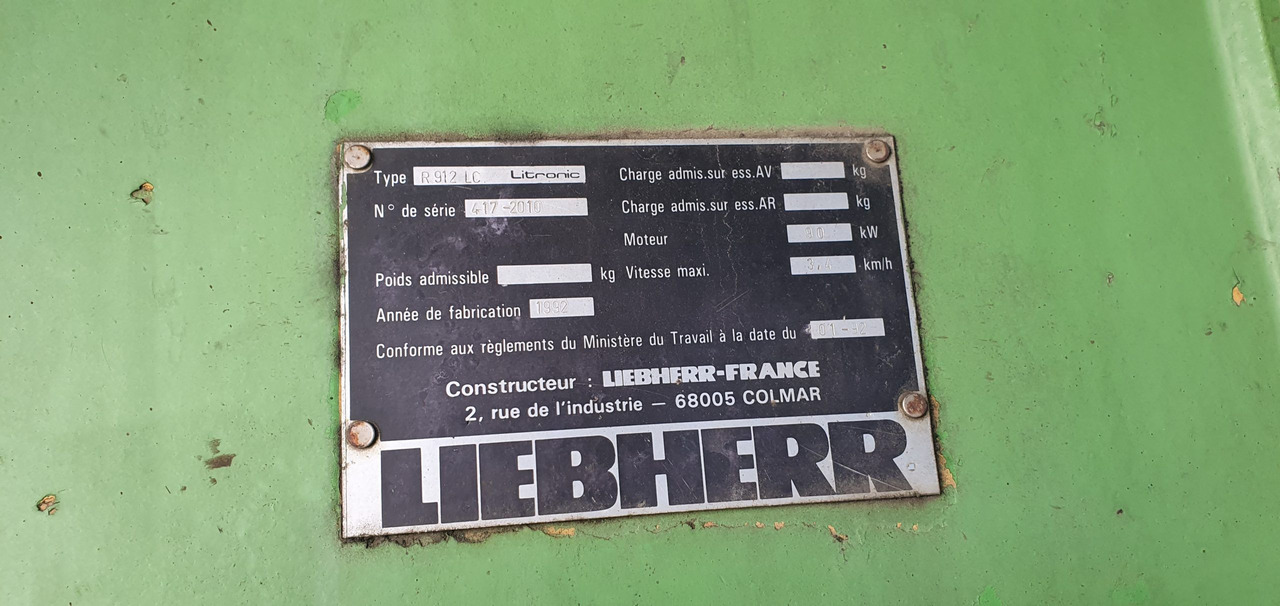 LIEBHERR R912LI - Pásové rýpadlo: obrázek 2 LIEBHERR R912LI - Pásové rýpadlo: obrázek 2