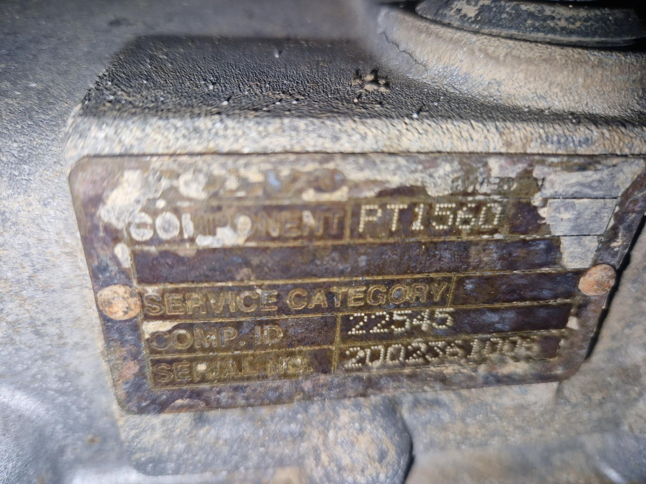 VOLVO PT1560 (VOLVO A25D) - Transmise pro Kloubový sklápěč: obrázek 3 VOLVO PT1560 (VOLVO A25D) - Transmise pro Kloubový sklápěč: obrázek 3