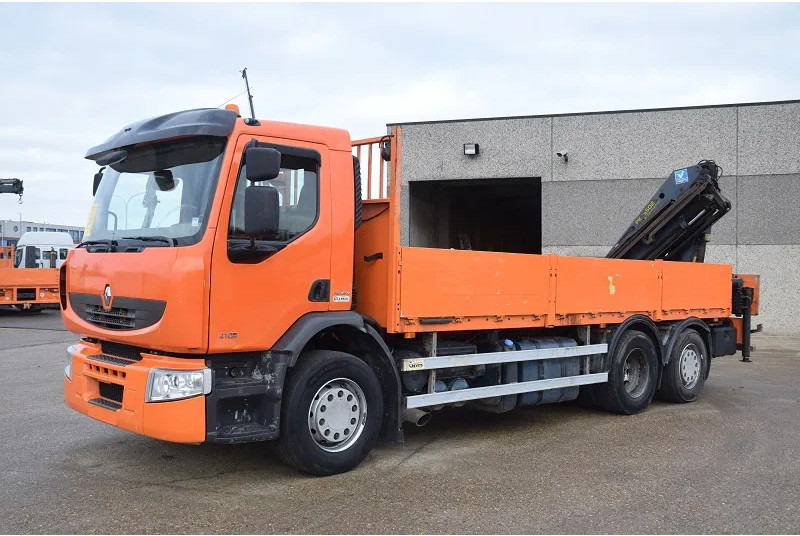 Renault Premium 410 - Nákladní automobil valníkový/ Plošinový, Auto s hydraulickou rukou: obrázek 1 Renault Premium 410 - Nákladní automobil valníkový/ Plošinový, Auto s hydraulickou rukou: obrázek 1