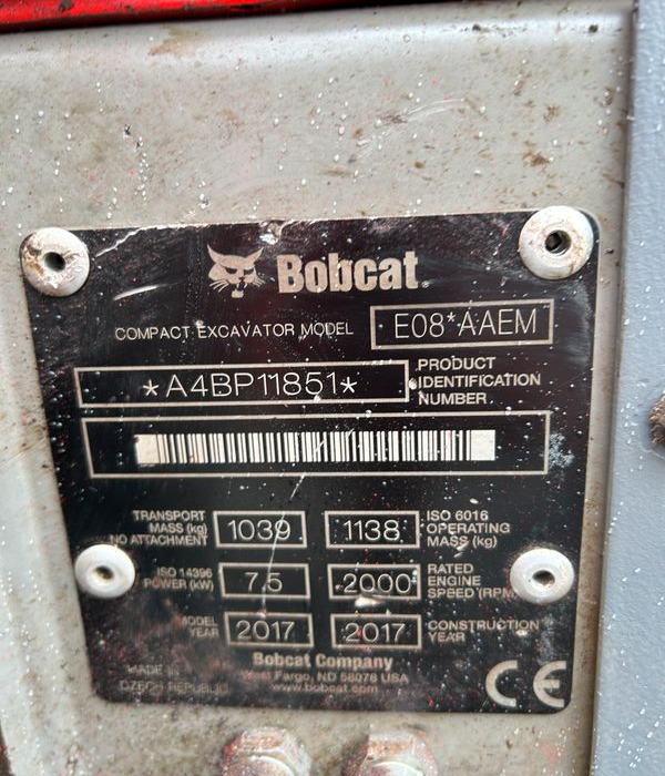 Mini Pelle BOBCAT 1138 KGS - Mini rýpadlo: obrázek 5 Mini Pelle BOBCAT 1138 KGS - Mini rýpadlo: obrázek 5