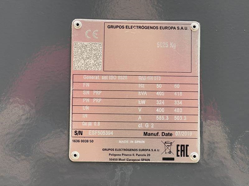 Elektrický generátor Atlas-Copco QAS 400 ST 3: obrázek 8