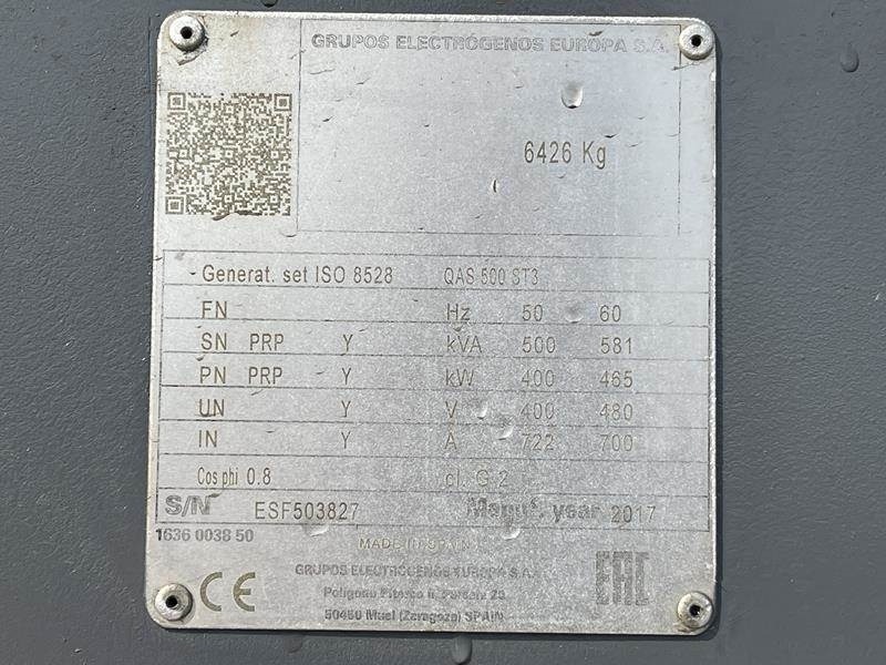 Atlas-Copco QAS 500 VD - Elektrický generátor: obrázek 4 Atlas-Copco QAS 500 VD - Elektrický generátor: obrázek 4