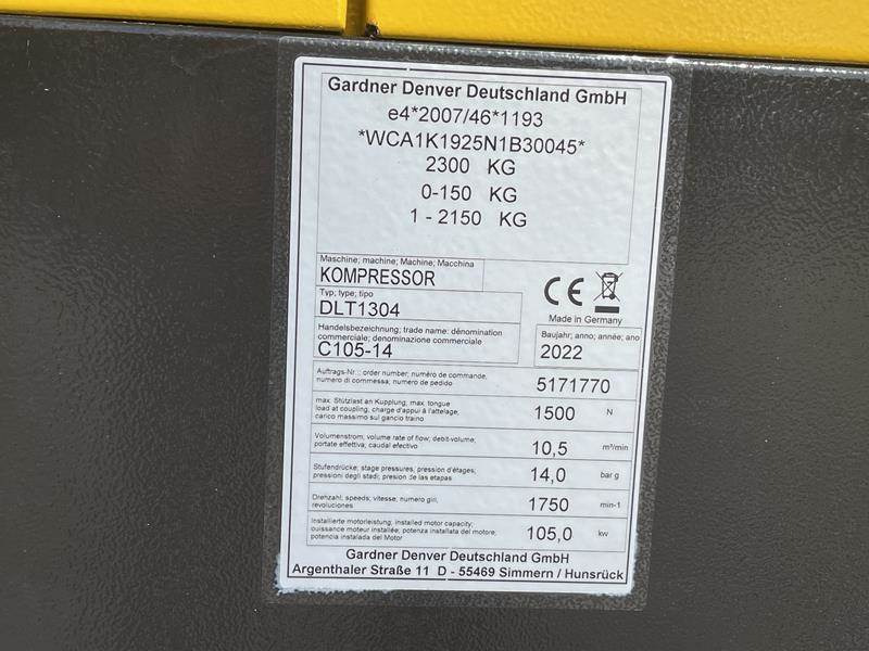 Compair C 105 - 14 - N - Mobilní kompresor: obrázek 5 Compair C 105 - 14 - N - Mobilní kompresor: obrázek 5