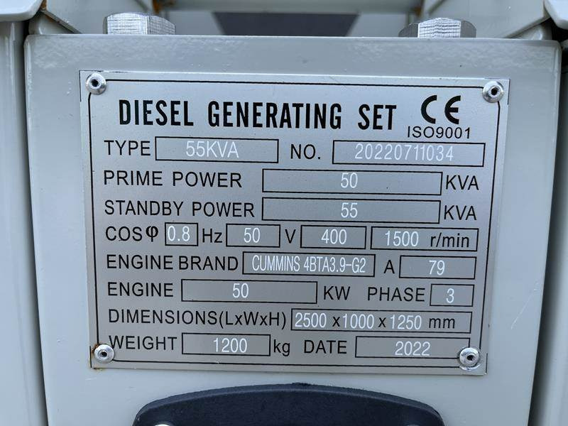 Cummins 55 kVA - Elektrický generátor: obrázek 2 Cummins 55 kVA - Elektrický generátor: obrázek 2