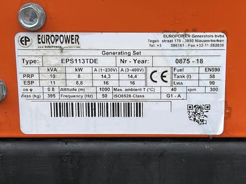 Elektrický generátor Europower EPS 113 TDE: obrázek 6
