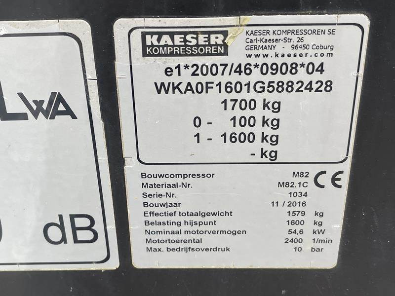 Kaeser M 82 - N - Mobilní kompresor: obrázek 5 Kaeser M 82 - N - Mobilní kompresor: obrázek 5