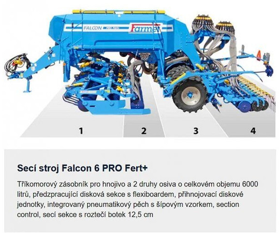 Farmet Falcon 6 PRO Fert+ - Secí kombinace: obrázek 2 Farmet Falcon 6 PRO Fert+ - Secí kombinace: obrázek 2