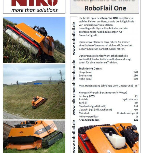 KommTek/NIKO - RoboFlail ONE (700kg/122cm profi) - Sekačka na trávu: obrázek 4 KommTek/NIKO - RoboFlail ONE (700kg/122cm profi) - Sekačka na trávu: obrázek 4