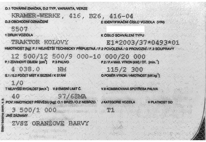 Kramer 5507 / 416 (2025 INVEST !) - Kolový nakladač: obrázek 5 Kramer 5507 / 416 (2025 INVEST !) - Kolový nakladač: obrázek 5