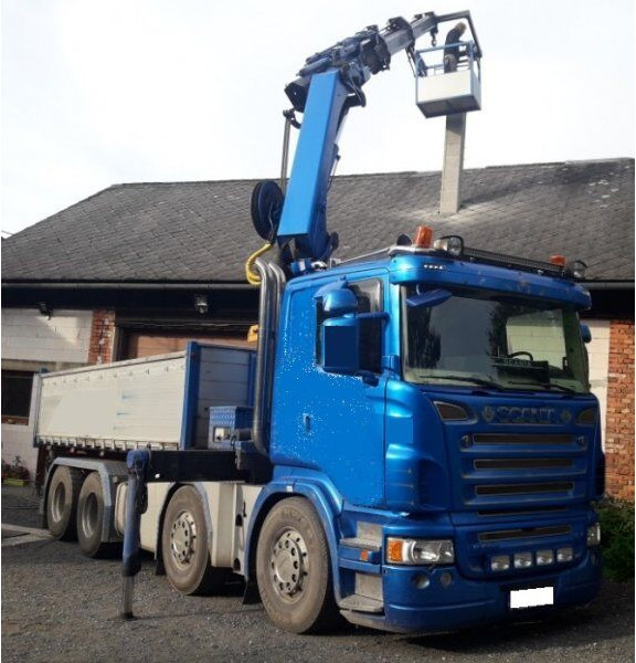 Scania 8x4 bord. R500 +23m crane - Sklápěč, Auto s hydraulickou rukou: obrázek 1 Scania 8x4 bord. R500 +23m crane - Sklápěč, Auto s hydraulickou rukou: obrázek 1
