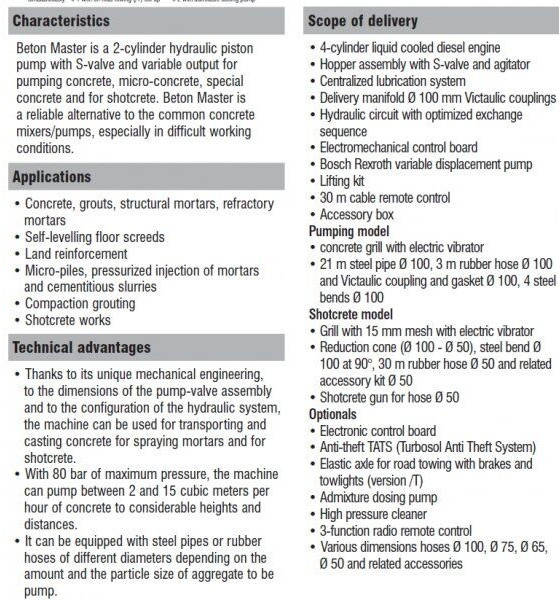 Stacionární čerpadlo betonu Turbosol: obrázek 9 Stacionární čerpadlo betonu Turbosol: obrázek 9