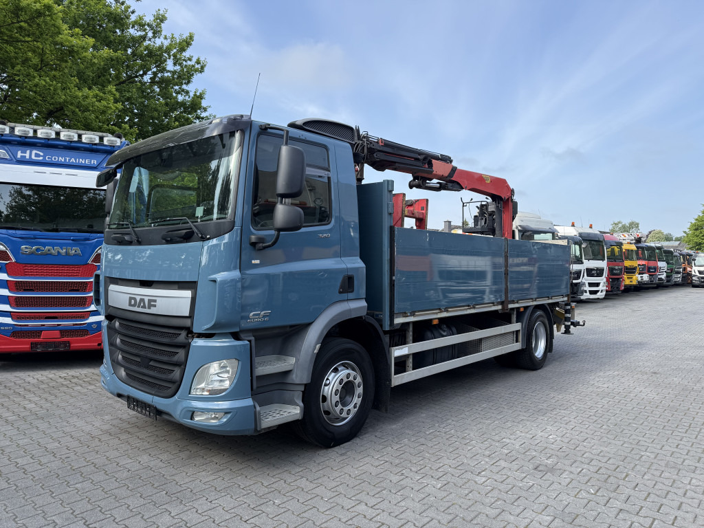 Daf CF320 Palfinger PK12001L Baustoffkran - Auto s hydraulickou rukou, Nákladní automobil valníkový/ Plošinový: obrázek 1 Daf CF320 Palfinger PK12001L Baustoffkran - Auto s hydraulickou rukou, Nákladní automobil valníkový/ Plošinový: obrázek 1