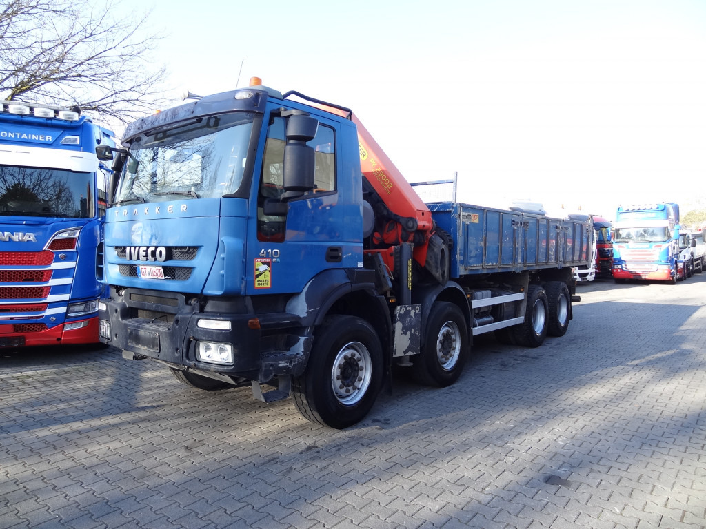 Iveco Trakker AD340T41 8X4 Kipper Kran Palfinger 23002 - Auto s hydraulickou rukou, Sklápěč: obrázek 1 Iveco Trakker AD340T41 8X4 Kipper Kran Palfinger 23002 - Auto s hydraulickou rukou, Sklápěč: obrázek 1