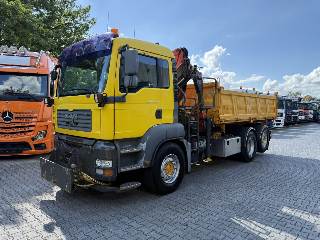 MAN TGA 26.360 6X2 Kipper Kran Palfinger 15500 - Sklápěč, Auto s hydraulickou rukou: obrázek 1 MAN TGA 26.360 6X2 Kipper Kran Palfinger 15500 - Sklápěč, Auto s hydraulickou rukou: obrázek 1