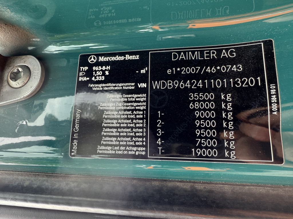 Hákový nosič kontejnerů, Auto s hydraulickou rukou Mercedes-Benz Arocs 3251 8X4 Haken mit Kran HMF 2620 K5: obrázek 7