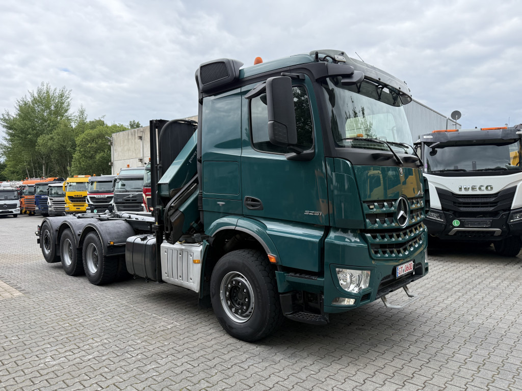 Hákový nosič kontejnerů, Auto s hydraulickou rukou Mercedes-Benz Arocs 3251 8X4 Haken mit Kran HMF 2620 K5: obrázek 11