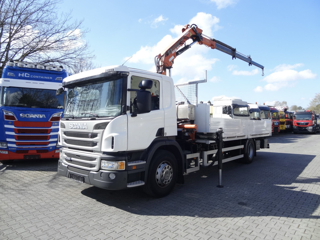 Scania P230 4X2 Kran Atlas 92.2 A2 - Auto s hydraulickou rukou, Nákladní automobil valníkový/ Plošinový: obrázek 1 Scania P230 4X2 Kran Atlas 92.2 A2 - Auto s hydraulickou rukou, Nákladní automobil valníkový/ Plošinový: obrázek 1