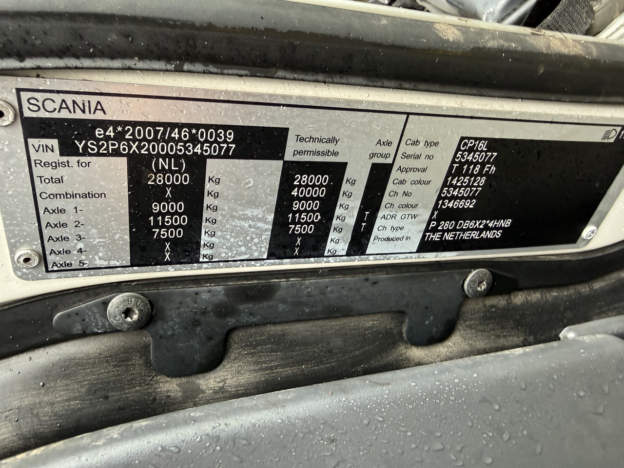 Scania P280 6X2*4 - Podvozek s kabinou: obrázek 3 Scania P280 6X2*4 - Podvozek s kabinou: obrázek 3