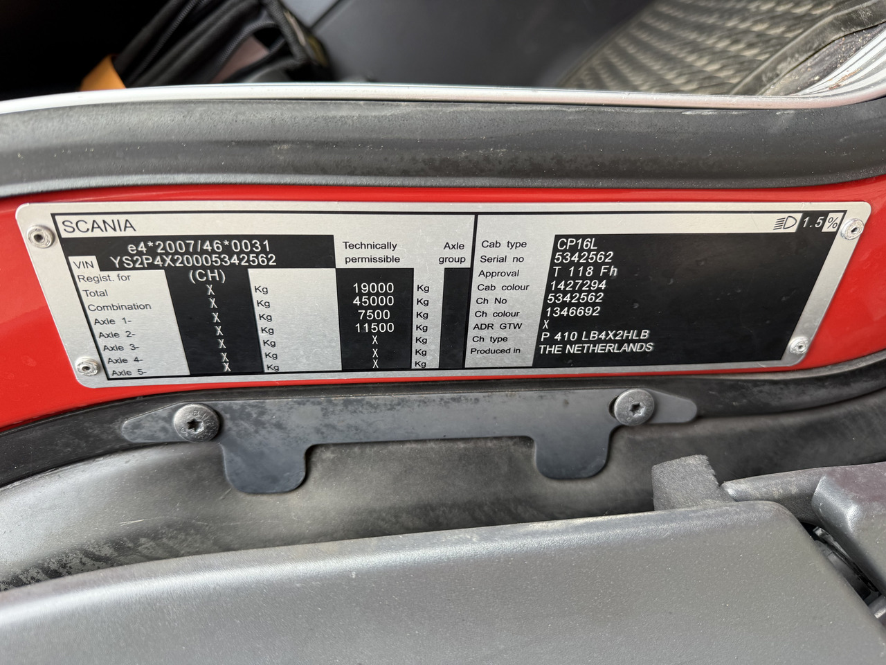 Scania P410 4X2 Palfinger PK 13001 leasing Scania P410 4X2 Palfinger PK 13001: obrázek 7