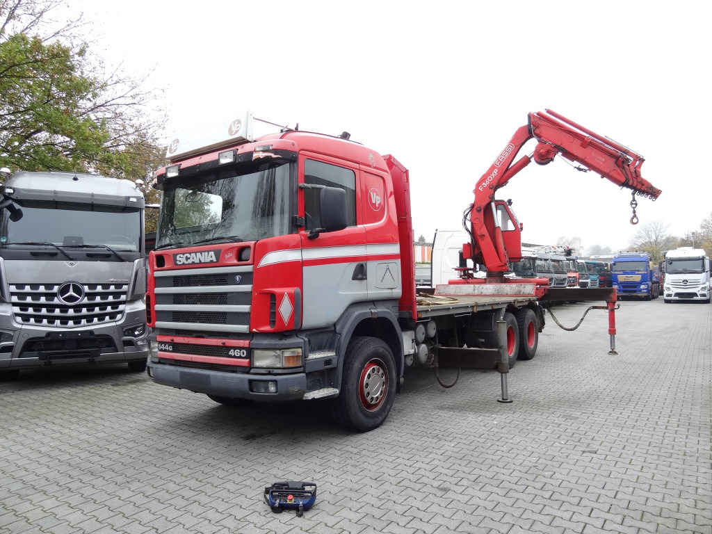 Scania R144 460 6X4 Fassi 360 bis 25 Meter - Nákladní automobil valníkový/ Plošinový, Auto s hydraulickou rukou: obrázek 1 Scania R144 460 6X4 Fassi 360 bis 25 Meter - Nákladní automobil valníkový/ Plošinový, Auto s hydraulickou rukou: obrázek 1
