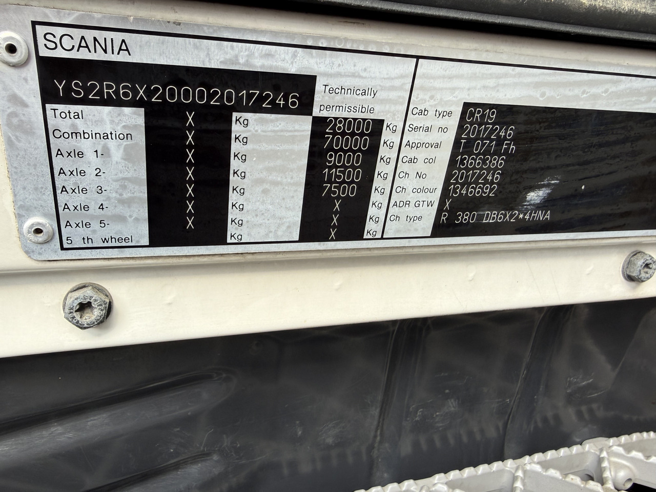 Scania R380 6X2*4 Kipper mit Kran HIAB 220 - Sklápěč, Auto s hydraulickou rukou: obrázek 5 Scania R380 6X2*4 Kipper mit Kran HIAB 220 - Sklápěč, Auto s hydraulickou rukou: obrázek 5