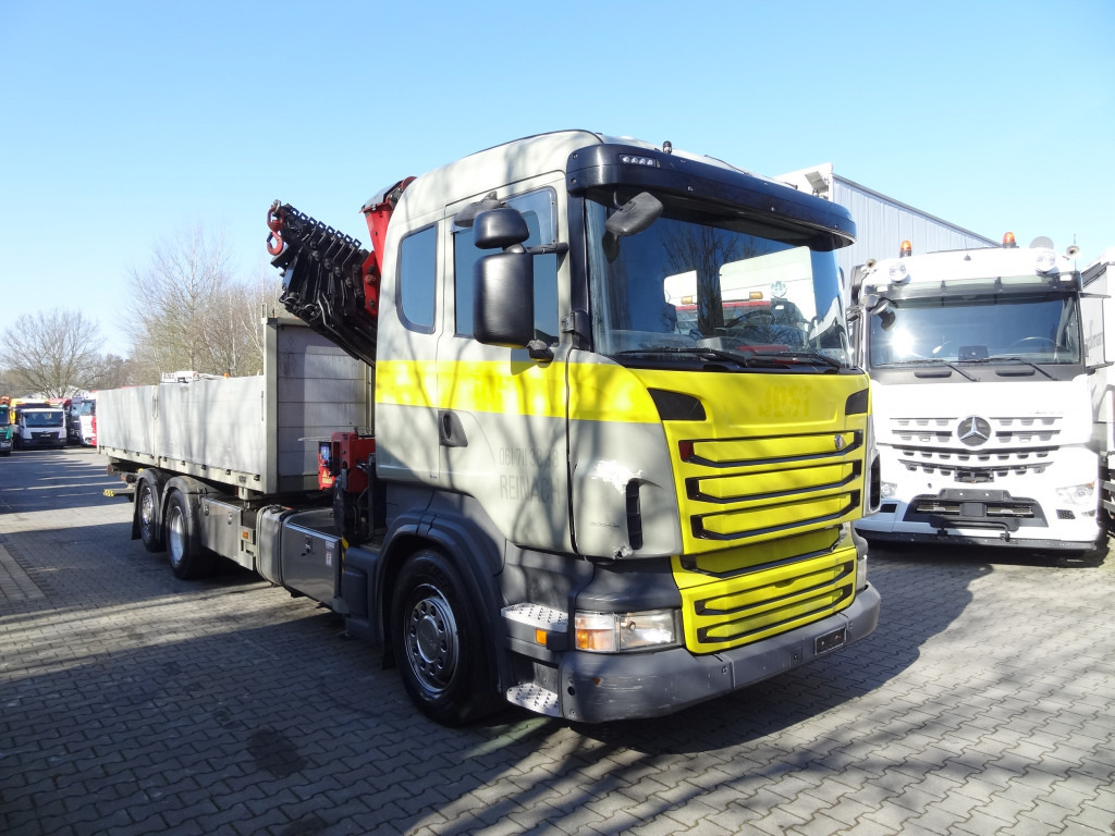 Nákladní automobil valníkový/ Plošinový, Auto s hydraulickou rukou Scania R440 6X2*4 Kran HMF 3000 bis 30 Meter: obrázek 12