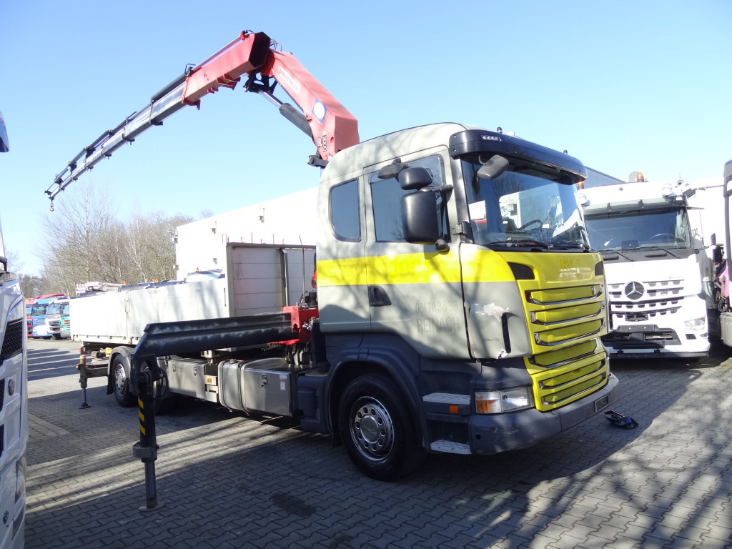 Nákladní automobil valníkový/ Plošinový, Auto s hydraulickou rukou Scania R440 6X2*4 Kran HMF 3000 bis 30 Meter: obrázek 9