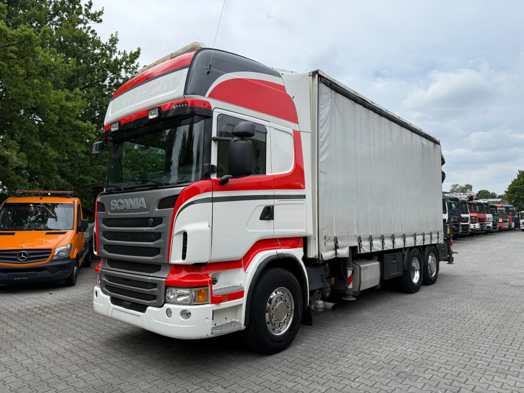 Scania R480 6X2 Palfinger 34002 bis 29 Meter - Plachtový nákladní auto, Auto s hydraulickou rukou: obrázek 1 Scania R480 6X2 Palfinger 34002 bis 29 Meter - Plachtový nákladní auto, Auto s hydraulickou rukou: obrázek 1