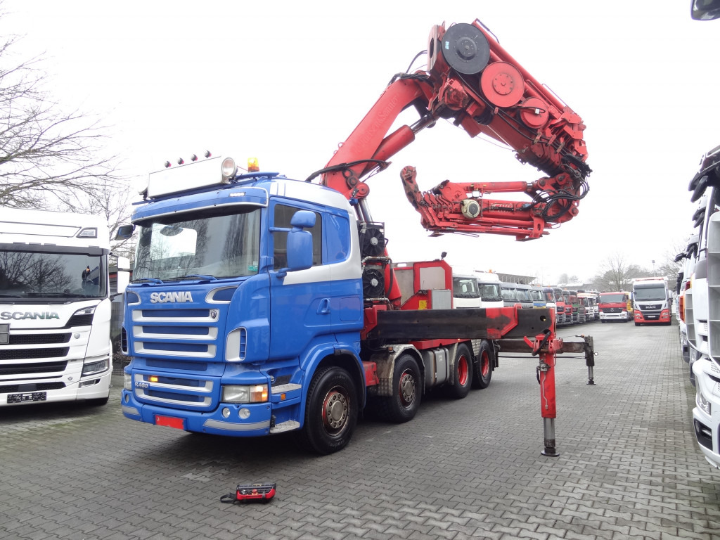 Scania R480 8X4 Effer 1550 bis 40 Meter - Auto s hydraulickou rukou, Tahač: obrázek 1 Scania R480 8X4 Effer 1550 bis 40 Meter - Auto s hydraulickou rukou, Tahač: obrázek 1