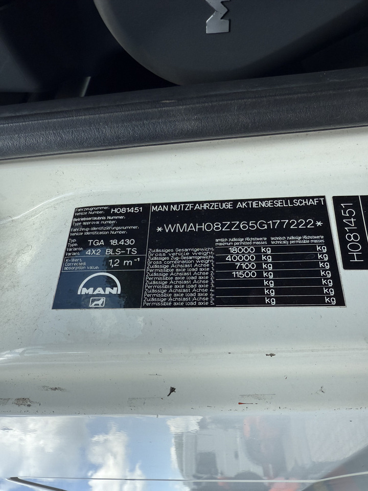 MAN TGA 18.430 Kran Palfinger 16502 bis 26.5 Meter - Tahač: obrázek 5 MAN TGA 18.430 Kran Palfinger 16502 bis 26.5 Meter - Tahač: obrázek 5