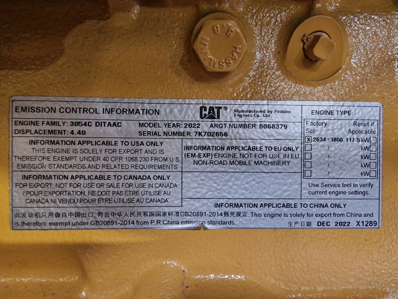 Nový Motor pro Průmyslová technika Caterpillar  3054C DITAAC Powerpack: obrázek 11