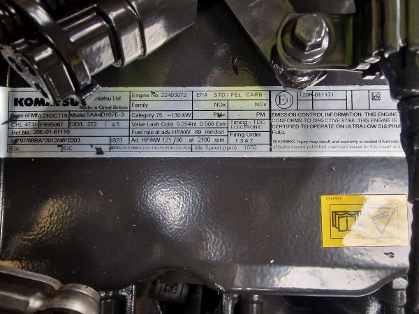 Cummins/Komatsu QSB4.5/SAA4D107E-3 Engine (Plant) - Motor pro Stavební technika: obrázek 2 Cummins/Komatsu QSB4.5/SAA4D107E-3 Engine (Plant) - Motor pro Stavební technika: obrázek 2