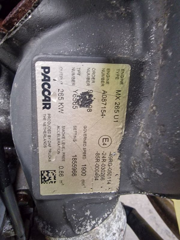 DAF MX265U1 Engine (Truck) - Motor pro Nákladní auto: obrázek 2 DAF MX265U1 Engine (Truck) - Motor pro Nákladní auto: obrázek 2