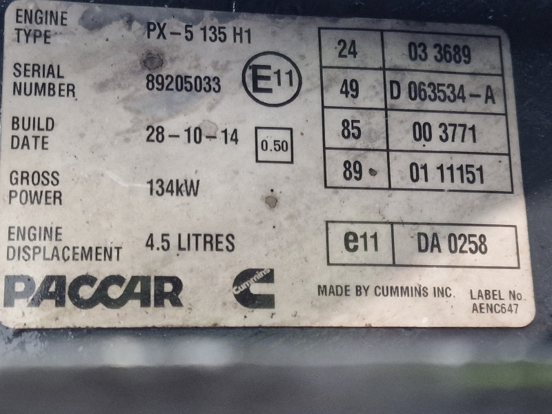 Motor pro Nákladní auto DAF PX-5 135 H1 Engine (Truck): obrázek 11