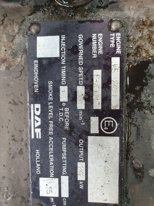 DAF WS 242 M - Motor: obrázek 2 DAF WS 242 M - Motor: obrázek 2