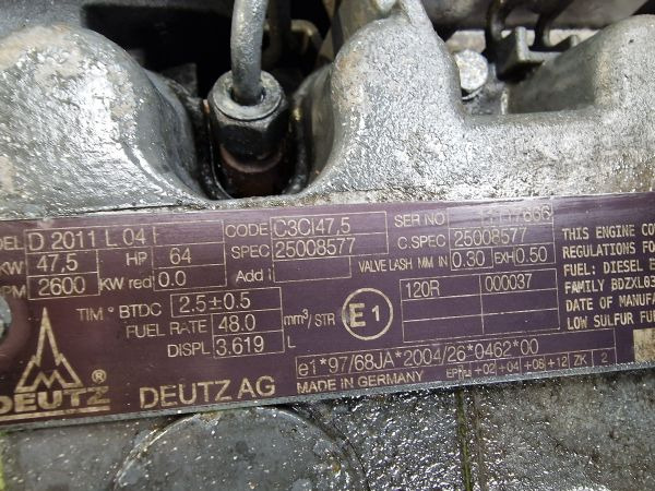 Deutz D2011 L04 Engine (Plant) - Motor pro Stavební technika: obrázek 3 Deutz D2011 L04 Engine (Plant) - Motor pro Stavební technika: obrázek 3