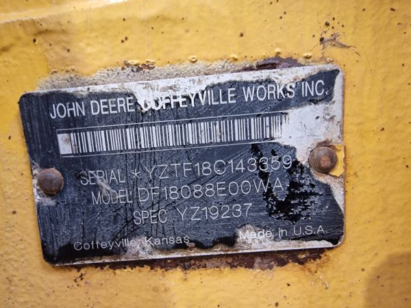 John Deere DF180 with HFWD MOTOR GRADER Transmission - Převodovka: obrázek 2 John Deere DF180 with HFWD MOTOR GRADER Transmission - Převodovka: obrázek 2