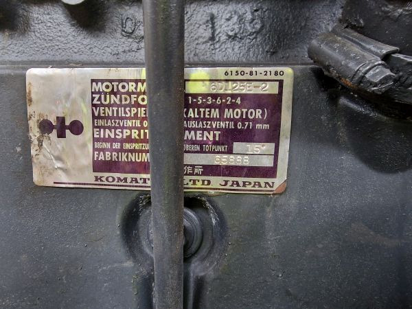 Komatsu 6D125E-2 Engine (Plant) - Motor pro Stavební technika: obrázek 2 Komatsu 6D125E-2 Engine (Plant) - Motor pro Stavební technika: obrázek 2